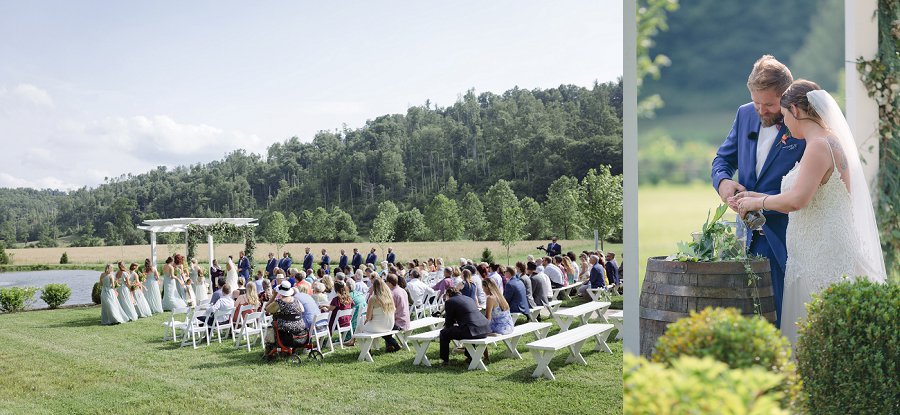 The Barn on New River Wedding