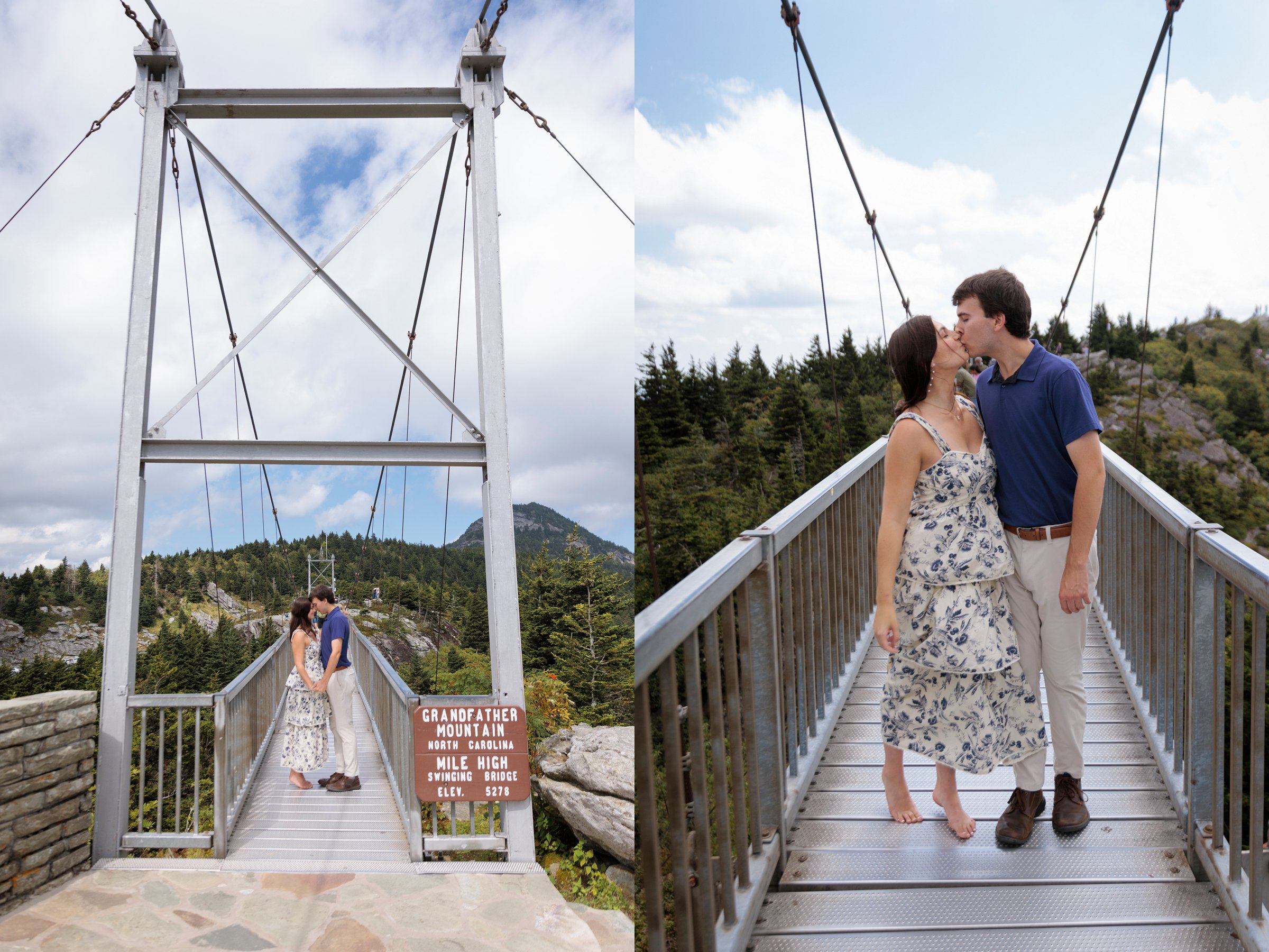 mile high swinging bridge