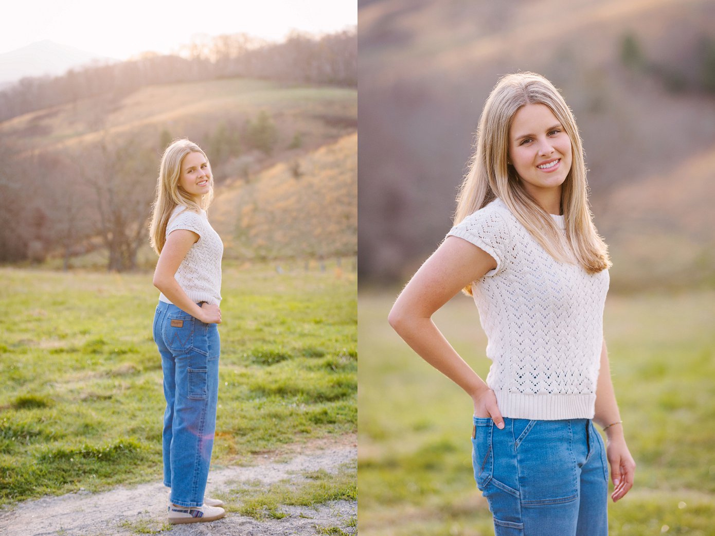 Boone senior photographer capturing mountain senior photos on the Blue Ridge Parkway